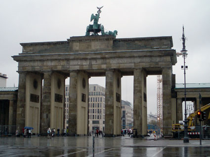 The Brandenburg Gate on a Very Rainy Day