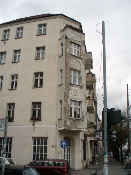 Crumbling Facade in Former East Berlin