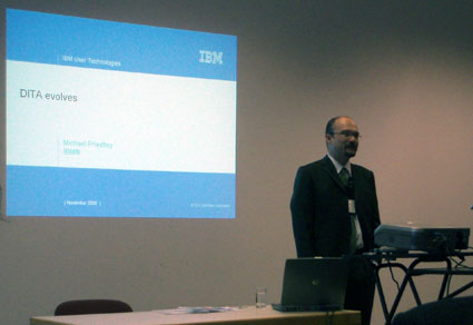 Michael Priestly Gives the Keynote Address at DITA Europe 2006