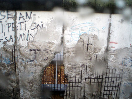 Segment of the Berlin Wall (Seen Through the Bus Window)