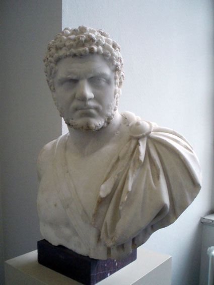 Bust of  the Severe-Looking Emperor Caracalla
