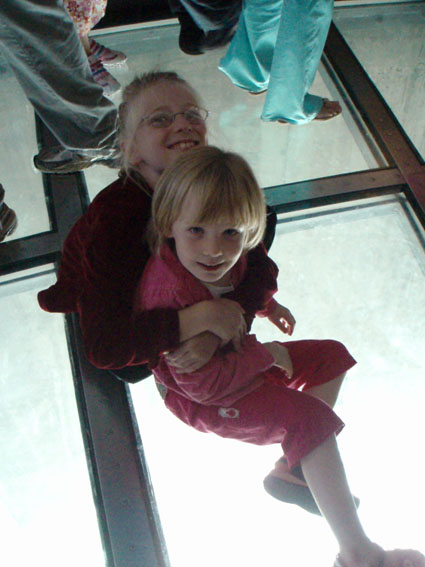 Vanessa and Annie on the Glass Floor