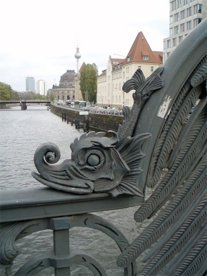 Wrought Iron Dolphin - Detail
