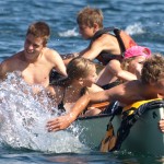 Another Team During the Canoe Crab Race