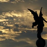 Statue and Clouds