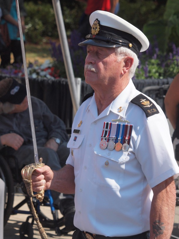 Warrior's Day Parade 2013-Royal Canadian Navy Veteran with Sword
