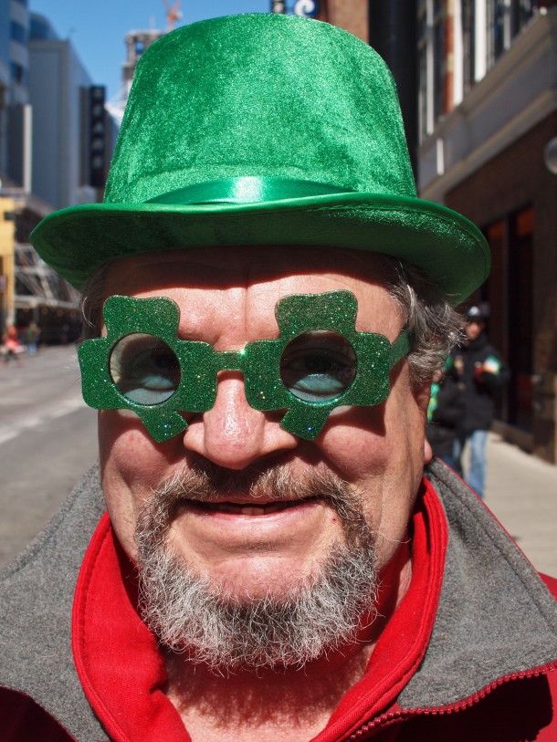 David Roy at the St. Patrick's Day Parade