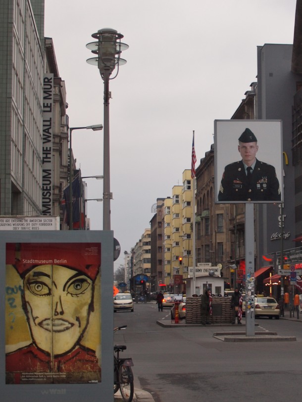 Checkpoint Charlie from the Eastern Side