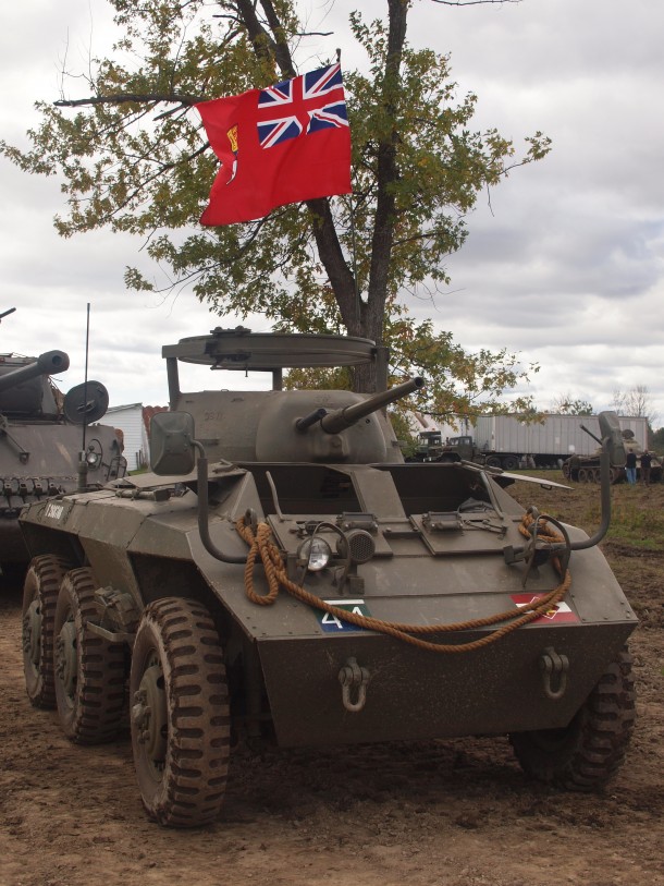 Armoured Car with Flag