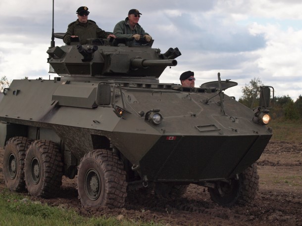 Grizzly Armoured Vehicle Underway