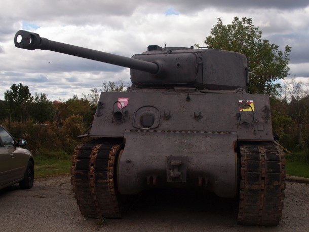 Third Parked Sherman - Front