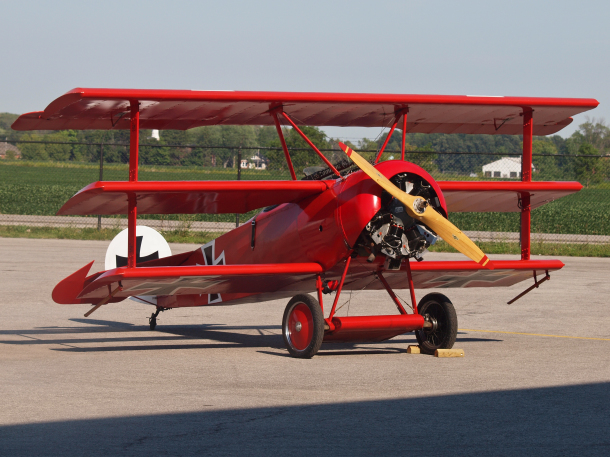 Fokker D.III on the Ground Before the Show