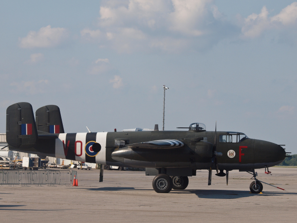 Mitchell B-25J on the Ground Before the Show