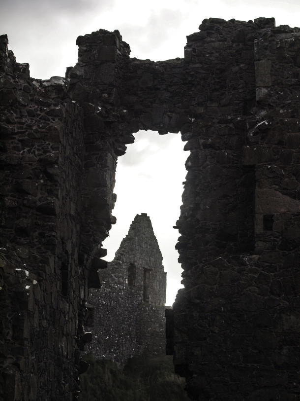 View of Ruin Through Arch, Dunluce Castle