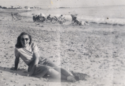Audrey Stuart - On the Beach at Havre de Pas Jersey 1947