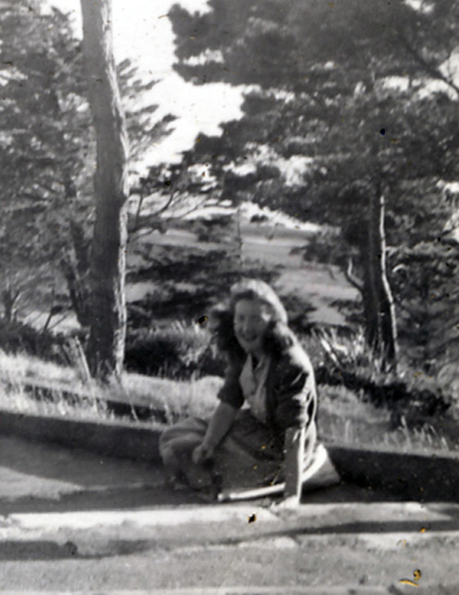 Audrey Stuart at West Park at St Helier - 1947