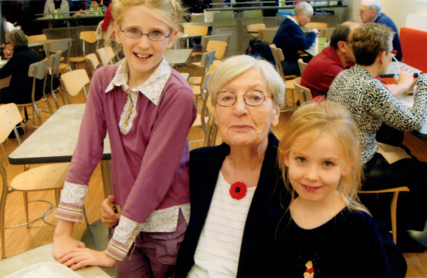 Vanessa Roberts, Audrey Stuart, and Annie Roberts visit the Ontario Science Center,  mid-2000s